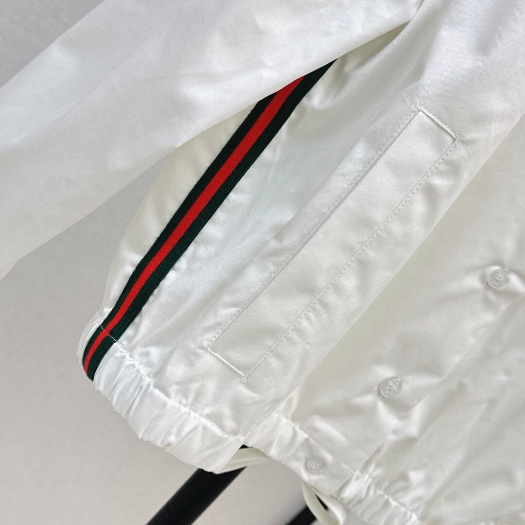 Contrast-Webbing Belted Shirt