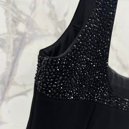 Sequin-Studded Cutout Mini Dress