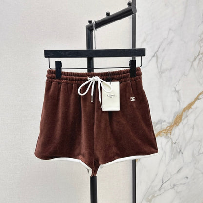 Minimalist Slouch Velvet Shorts