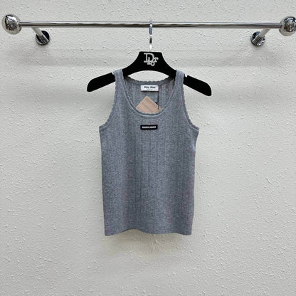 Minimalist Cut-Out U-Neck Vest