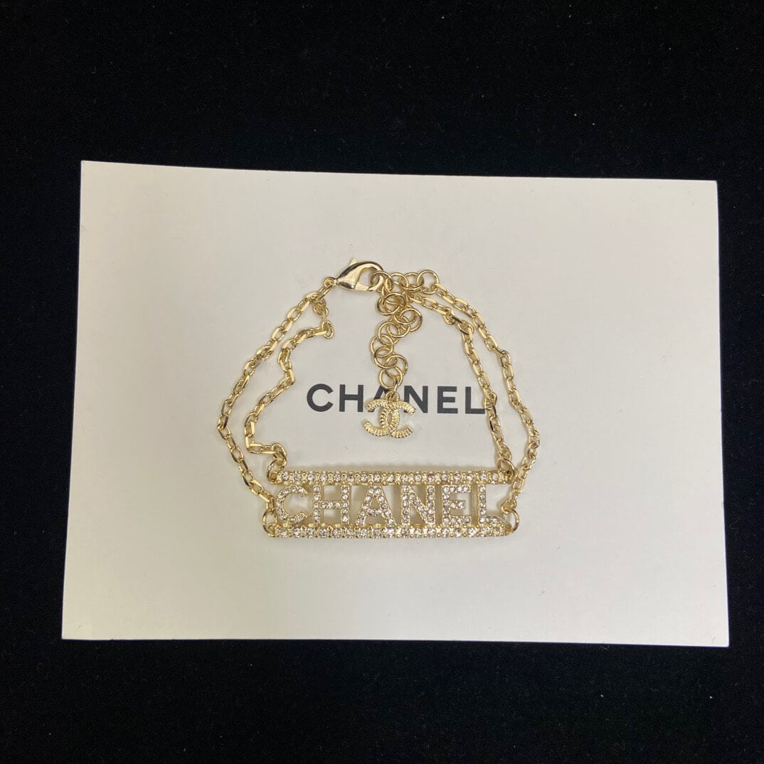 Classic Double-Layer Letter Bracelet