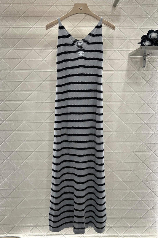 Breton-Fit Knit Sheath Dress
