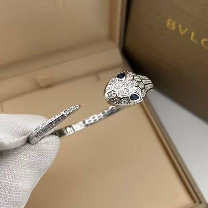 Serpent Collection Colored Diamond-Eye Bracelet