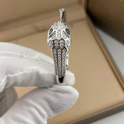 Serpent Collection Colored Diamond-Eye Bracelet