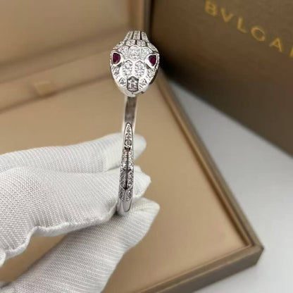 Serpent Collection Colored Diamond-Eye Bracelet