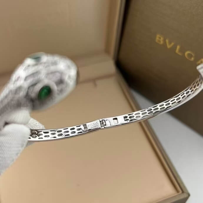 Serpent Collection Colored Diamond-Eye Bracelet