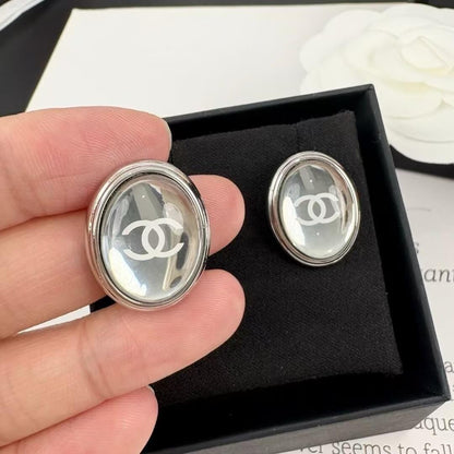 Edgy Mirror-Finish Stud Earrings