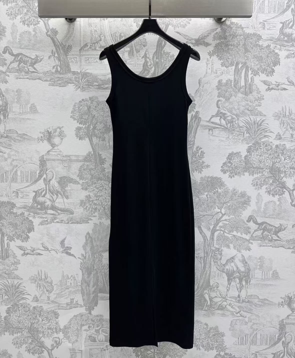 Classic Cropped Solid Color Vest Dress