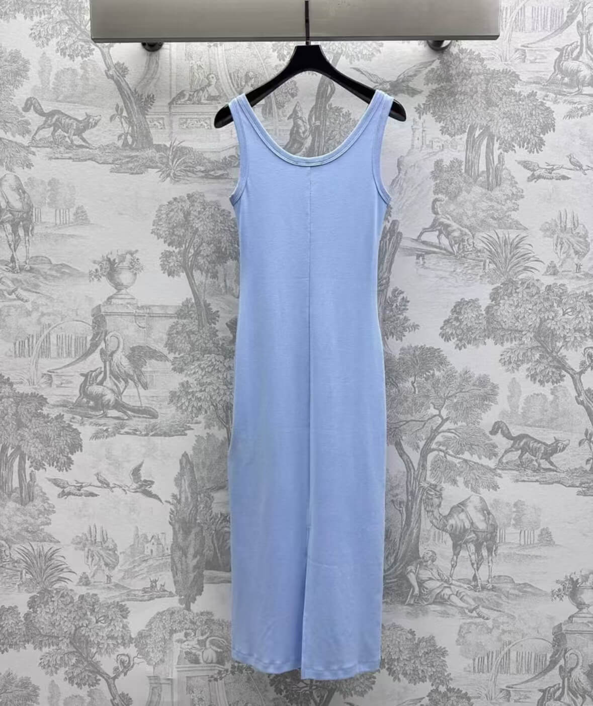 Classic Cropped Solid Color Vest Dress