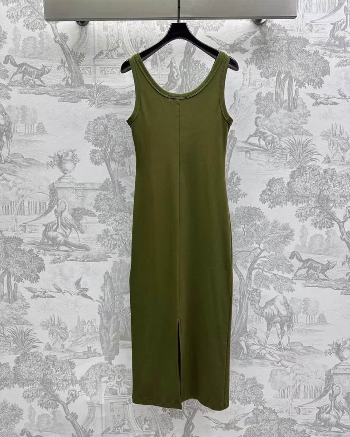 Classic Cropped Solid Color Vest Dress