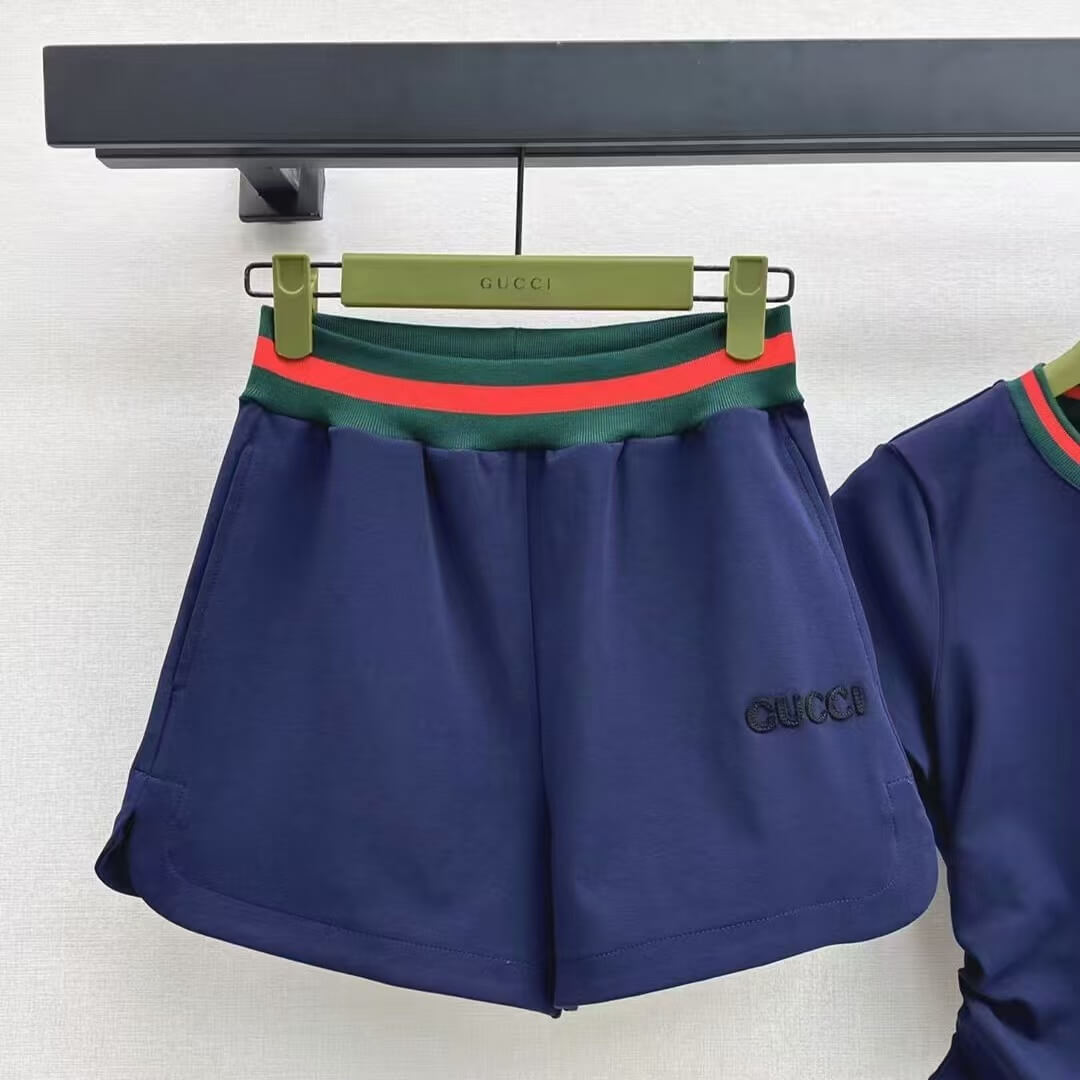 Casual Waist-Cinching Cropped Short Sleeve & Shorts Set