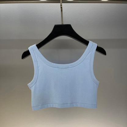 Classic Cropped Solid Color Vest