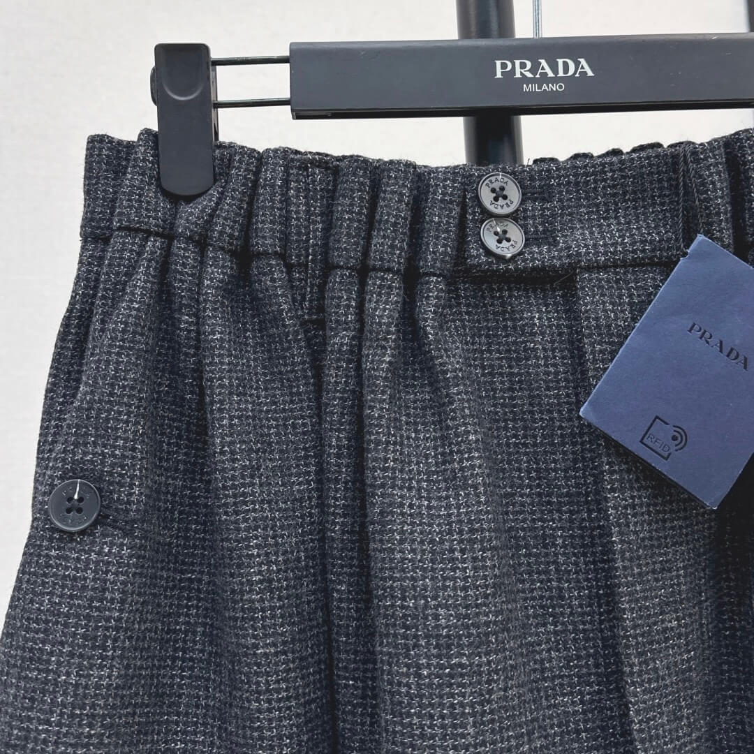 Vintage-Inspired Elegant Wool Flared Mini Skirt