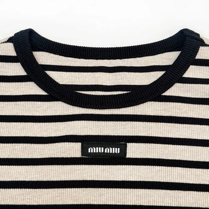 25 new letter stripe contrast color long sleeve
