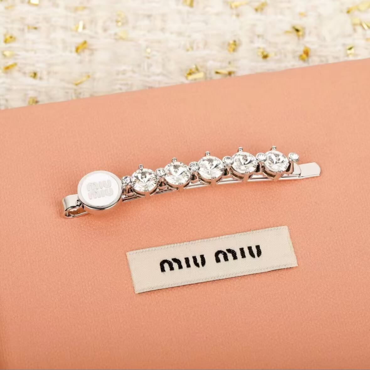 Fashionable Enamel & Diamond Hair Clip