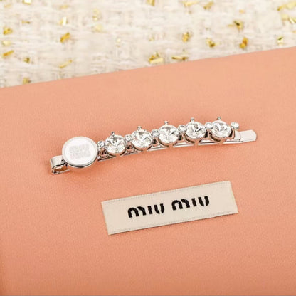 Fashionable Enamel & Diamond Hair Clip
