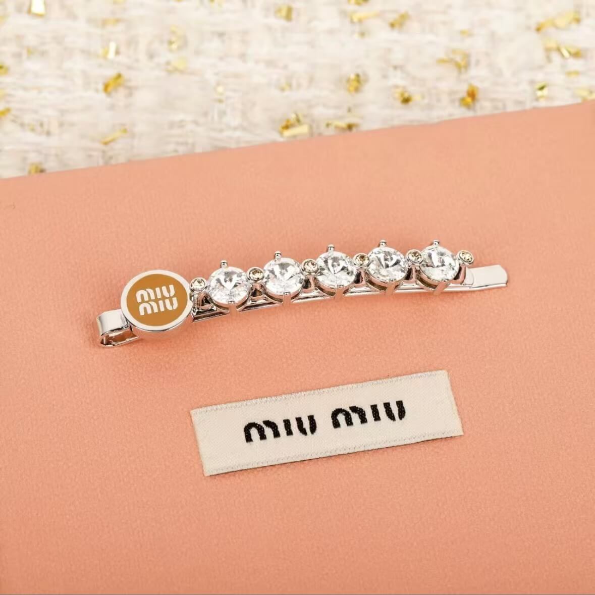 Fashionable Enamel & Diamond Hair Clip