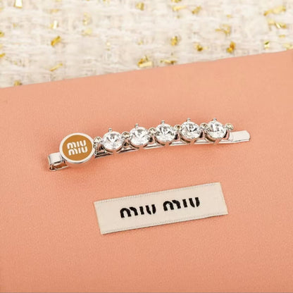 Fashionable Enamel & Diamond Hair Clip