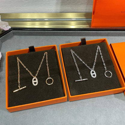 Classic Pig Nose Diamond Necklace