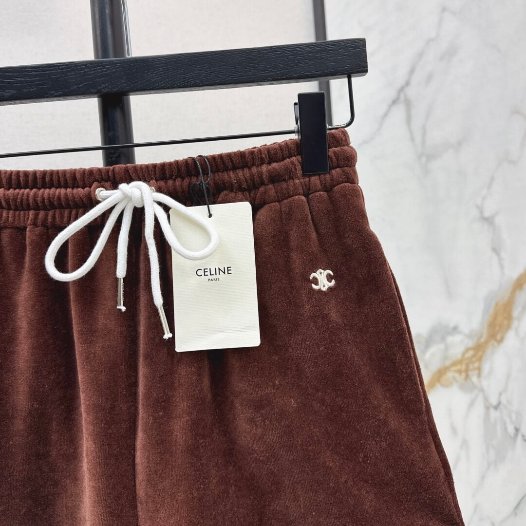 Minimalist Slouch Velvet Shorts