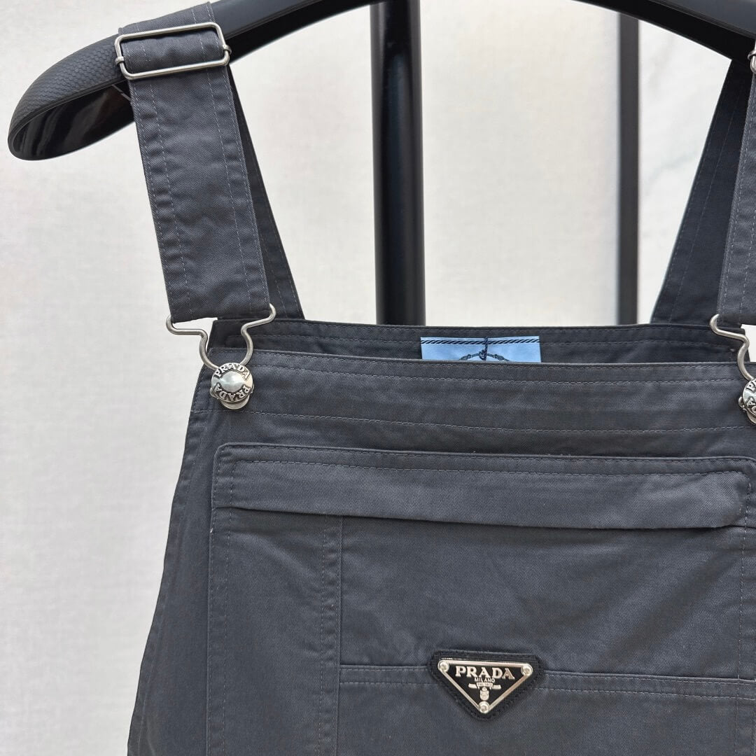 Playful Suspender Midi Skirt