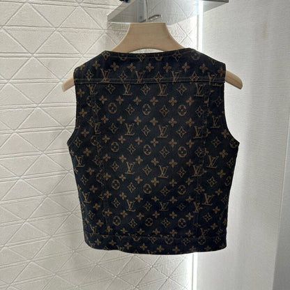 Classic Denim Series All-Over Print Vest