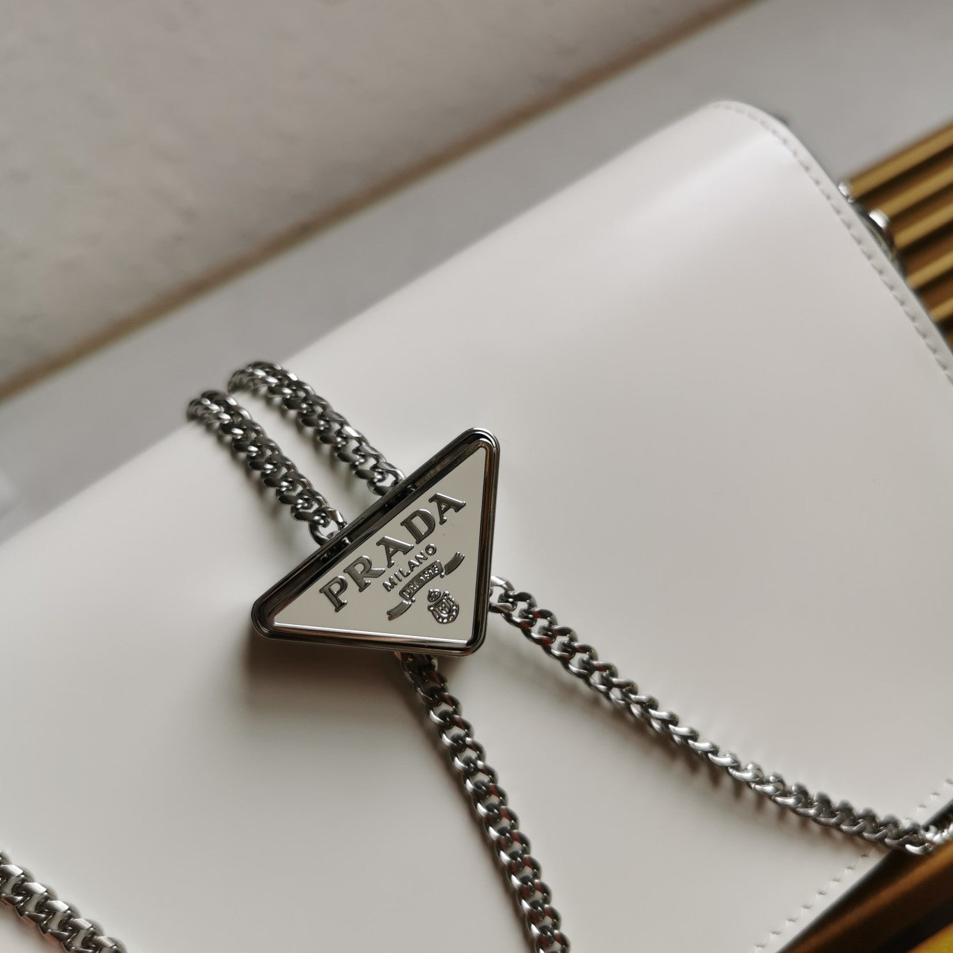 Large Triangle Logo Chain Bag