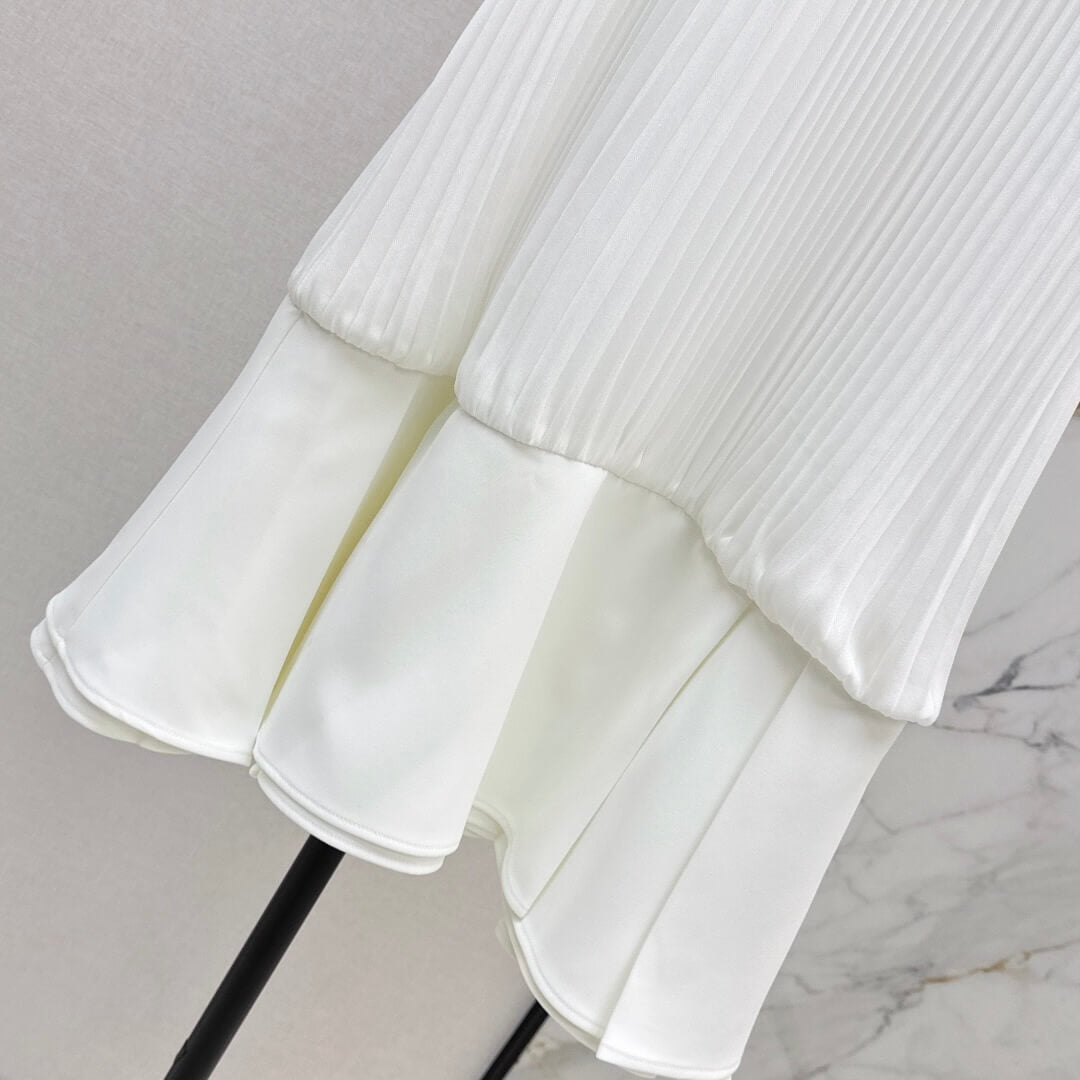 Clean-Flounce Shift Dress