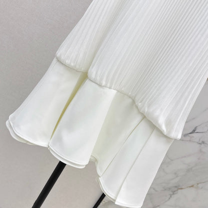 Clean-Flounce Shift Dress