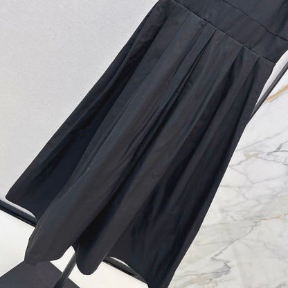 Draped Back-Detail Midi Dress