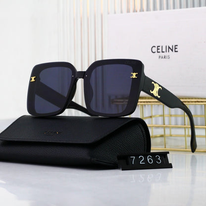 Full Frame Metal Pattern Sunglasses