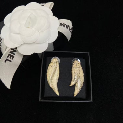 Trendy Plume Drop Earrings