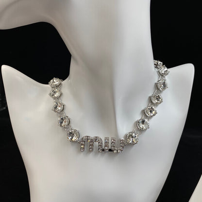 Elegant Diamond Chain Necklace & Bracelet Set