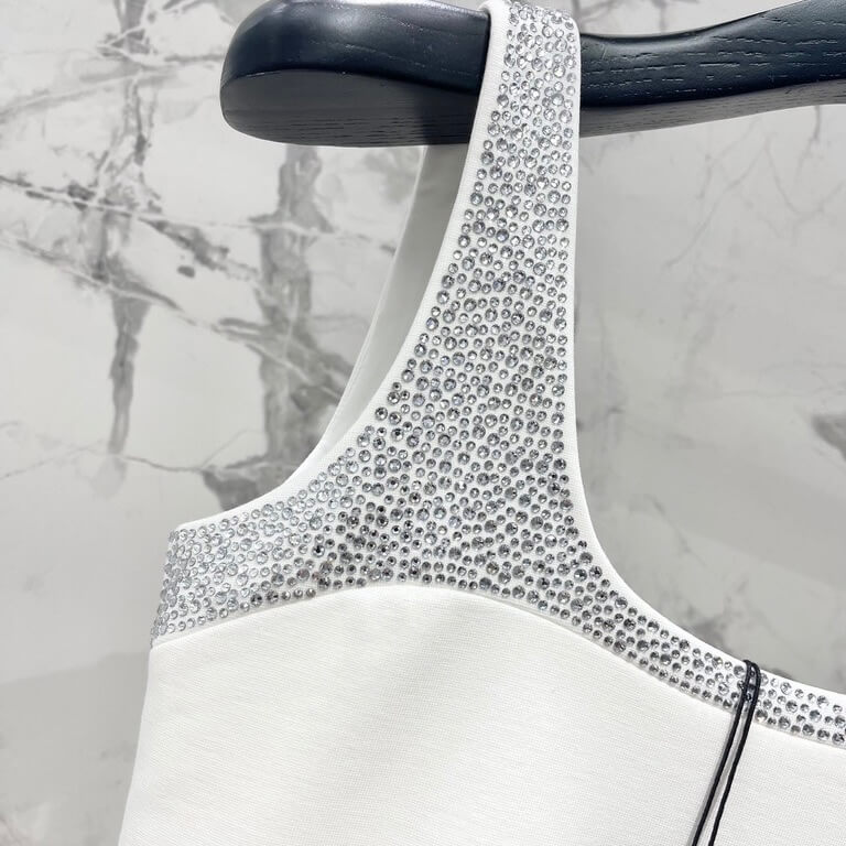 Sequin-Studded Cutout Mini Dress