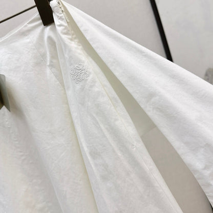 Adjustable-Waist Shirt & Faux Layered Skirt Set