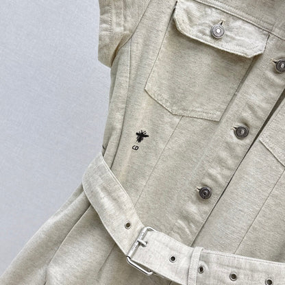 Artistic Print Notch-Collar Dress