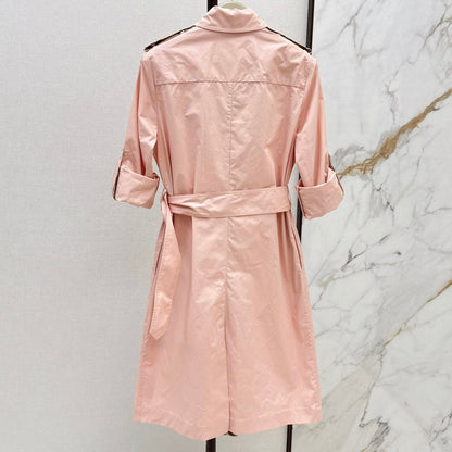 Cuff Plaid-Patch Embroidered Dress