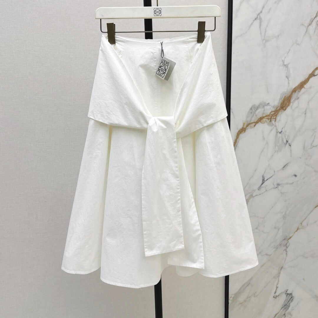 Adjustable-Waist Shirt & Faux Layered Skirt Set