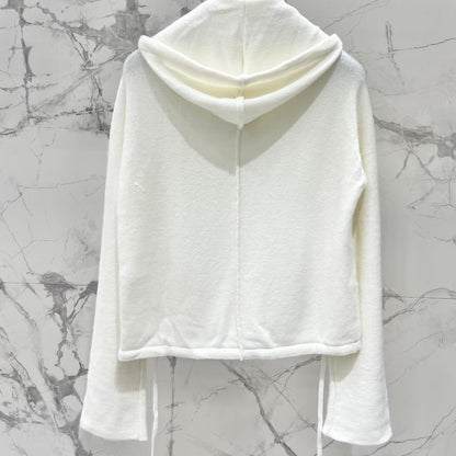 Slouchy Hooded Knit Jacket