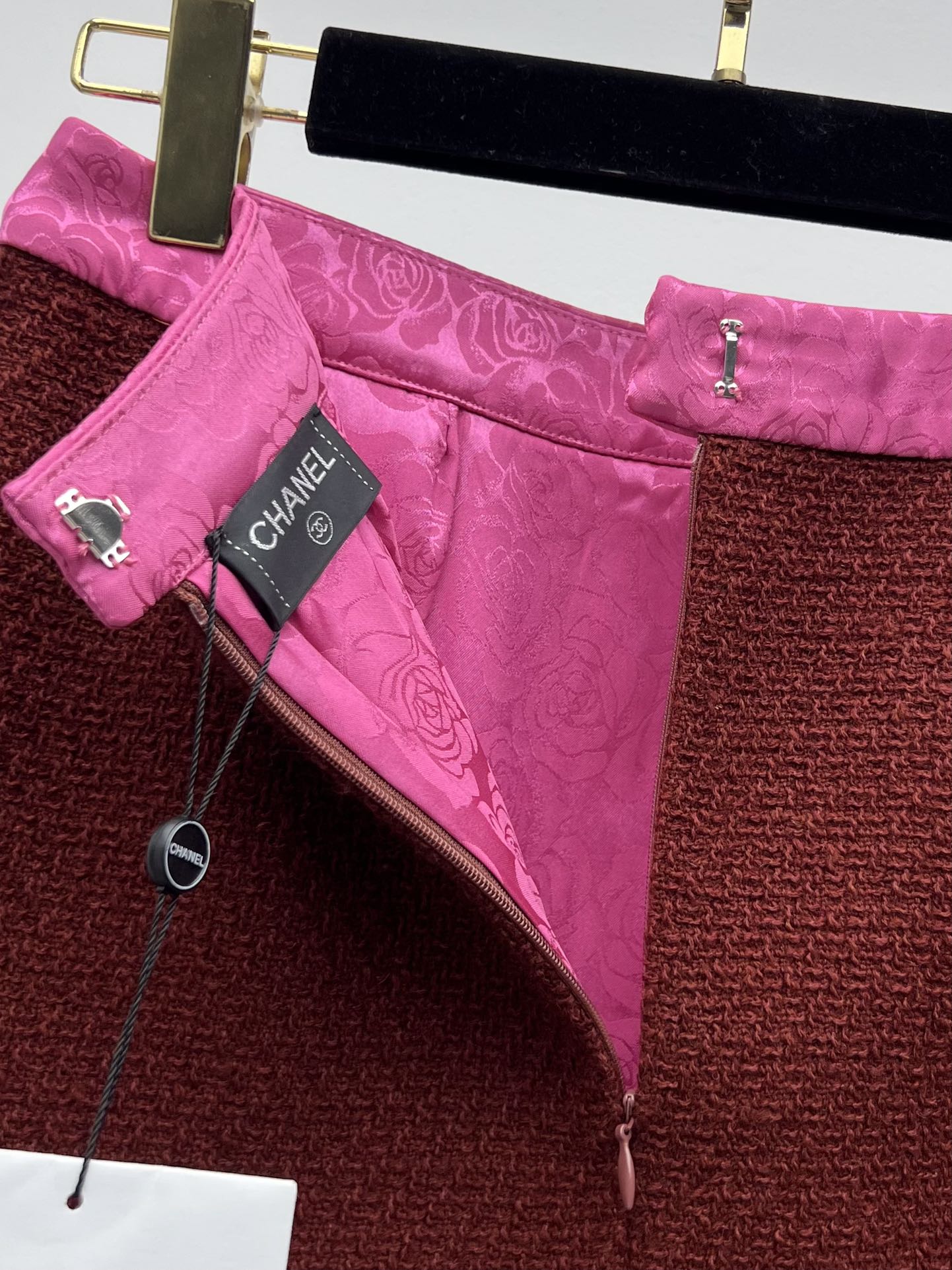 Retro Caramel Tweed Vest + Skirt Set (Advanced Hand-Spun Series)