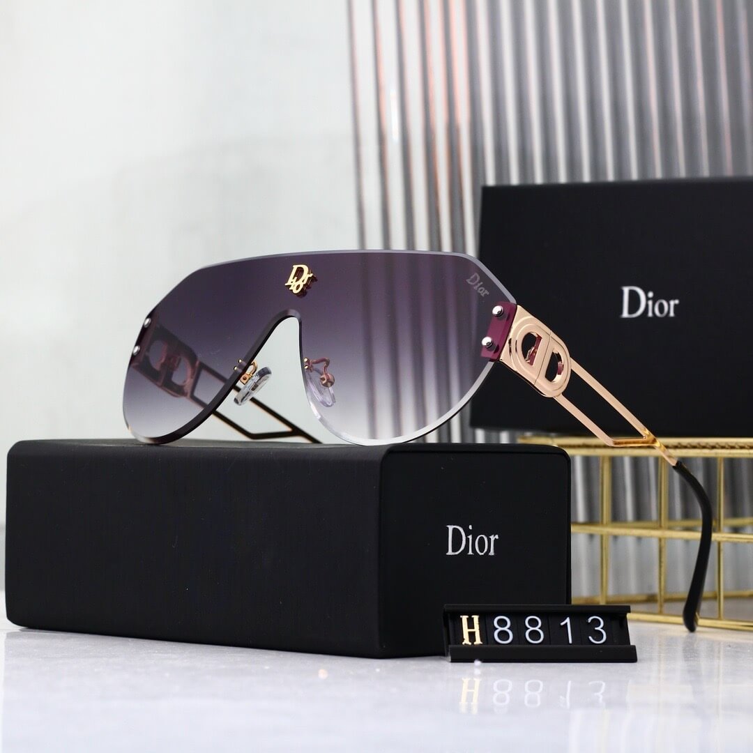 Bold Full-Print Mirror-Lens Sunglasses