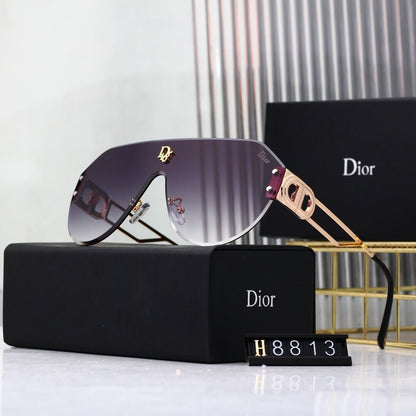 Bold Full-Print Mirror-Lens Sunglasses