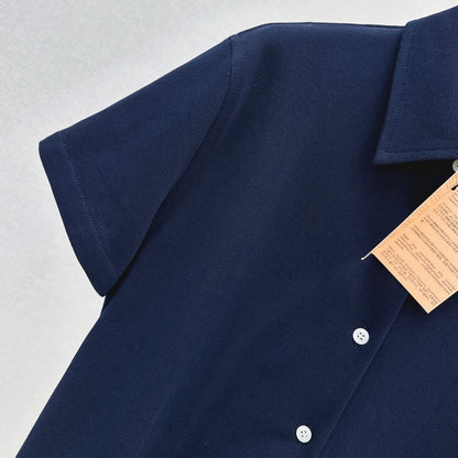 Unstructured Camp Collar Knit