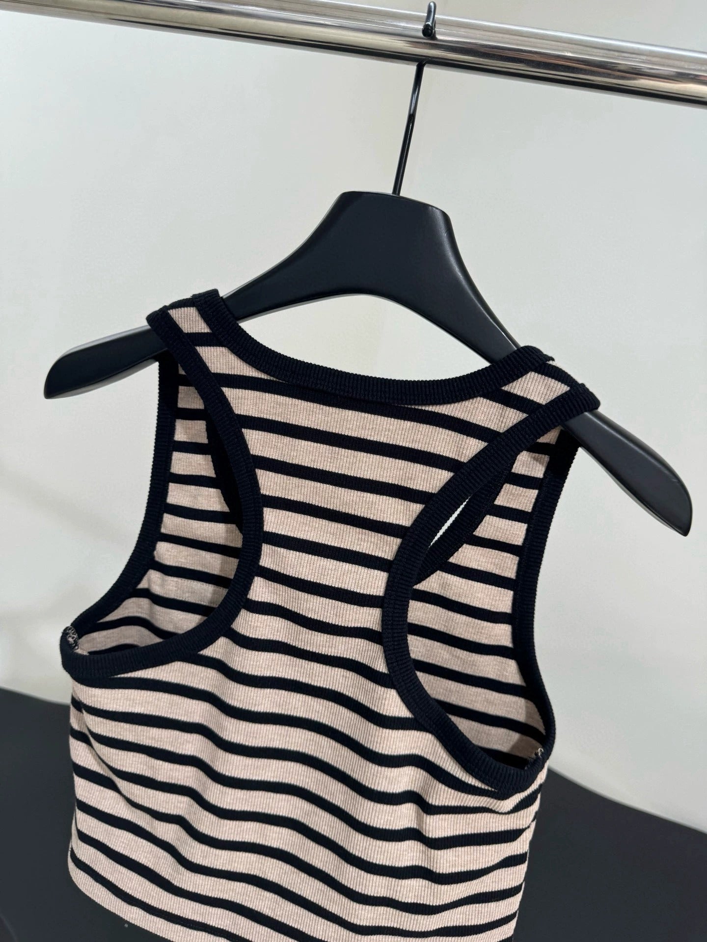 25SS New Wool Blended Striped Vest