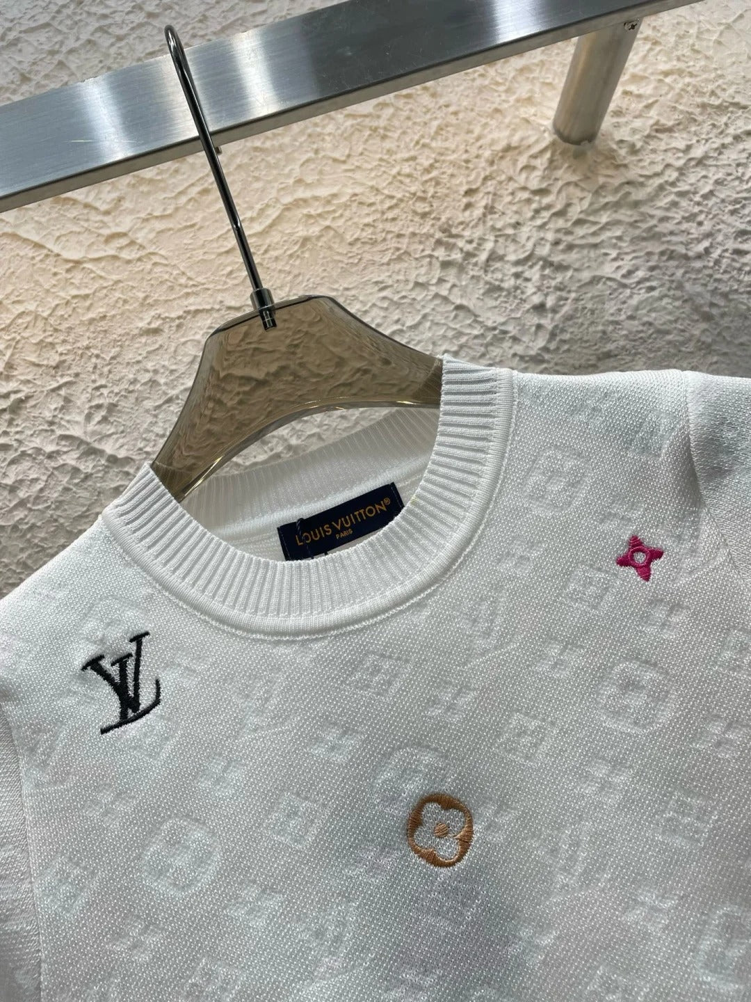 25ss new spring dark pattern jacquard knitted T-shirt