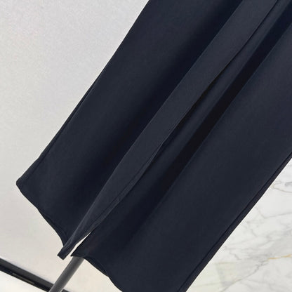 Unlined Wide-Leg Trousers