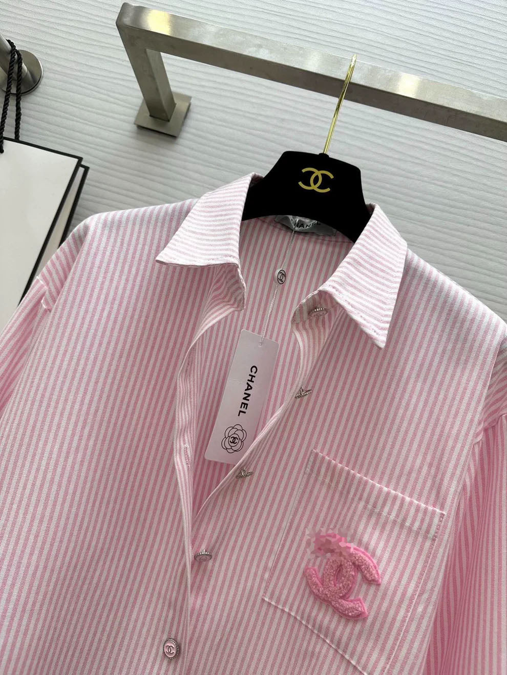 Pink striped vintage style shirt (vintage series)