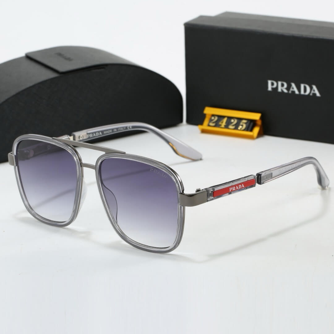 Red Stripe Letter Sunglasses