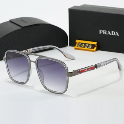 Red Stripe Letter Sunglasses