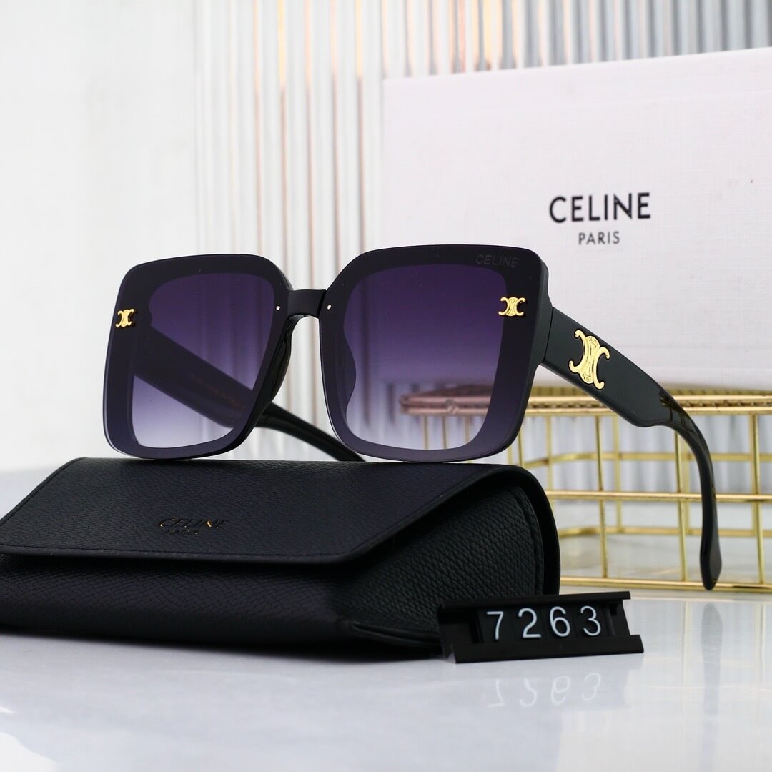 Full Frame Metal Pattern Sunglasses